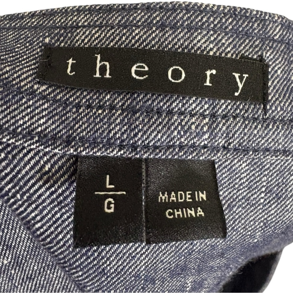 Theory Trisalta Linen Top Size Large - Picture 11 of 12